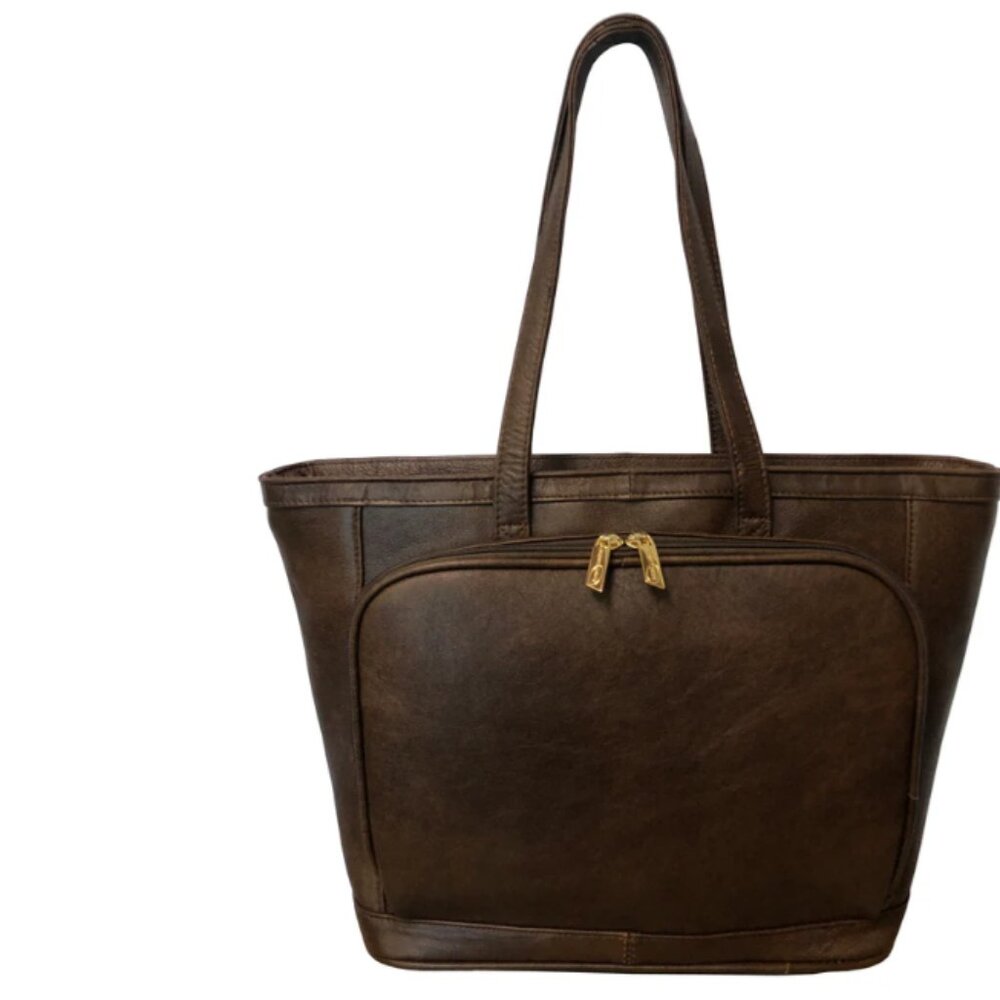 Amerileather Cosmopolitan Leather Tote Handbag Purse